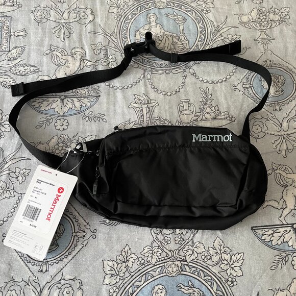 NEW with tags Marmot Kompressor Waist Pack Black rare - Picture 1 of 14